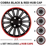 Pilot Automotive Universal Fit Black with Red Trim