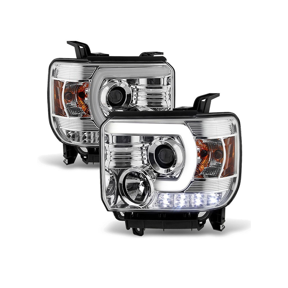 Autoparts LED Black Projector Headlights