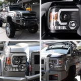 Autoparts LED Black Projector Headlights