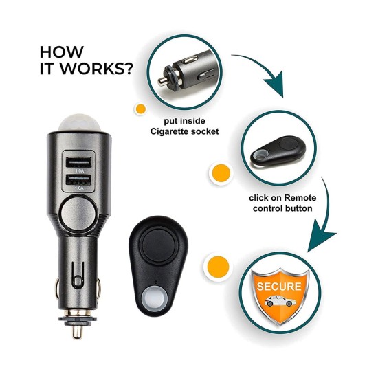 Technaxx Car Alarm With Charging Function TX-100